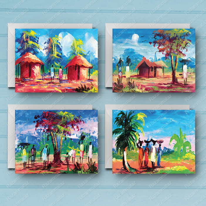 African Cards Set H